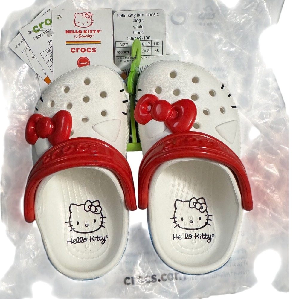 Crocs Hello Kitty Classic Clog / Size 5 Toddler - Picture 2 of 9